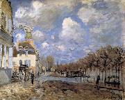 Alfred Sisley Boat in the Flood at Port-Marly Germany oil painting artist